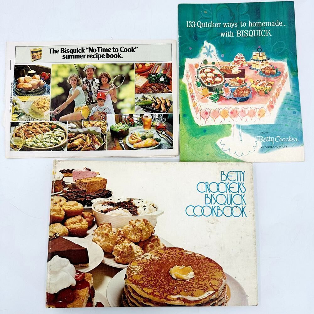 Bisquick Cookbook by Betty Crocker 2ND Printing Hardcover Vintage 1973 & 1959